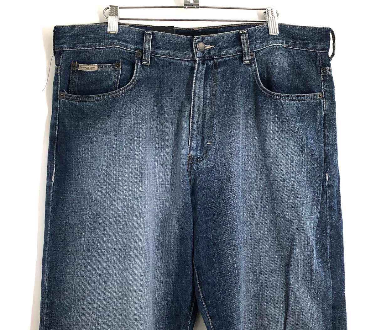 Calvin Klein Jeans Men's Dark Wash Straight Leg Blue Denim Jeans Size 36x32