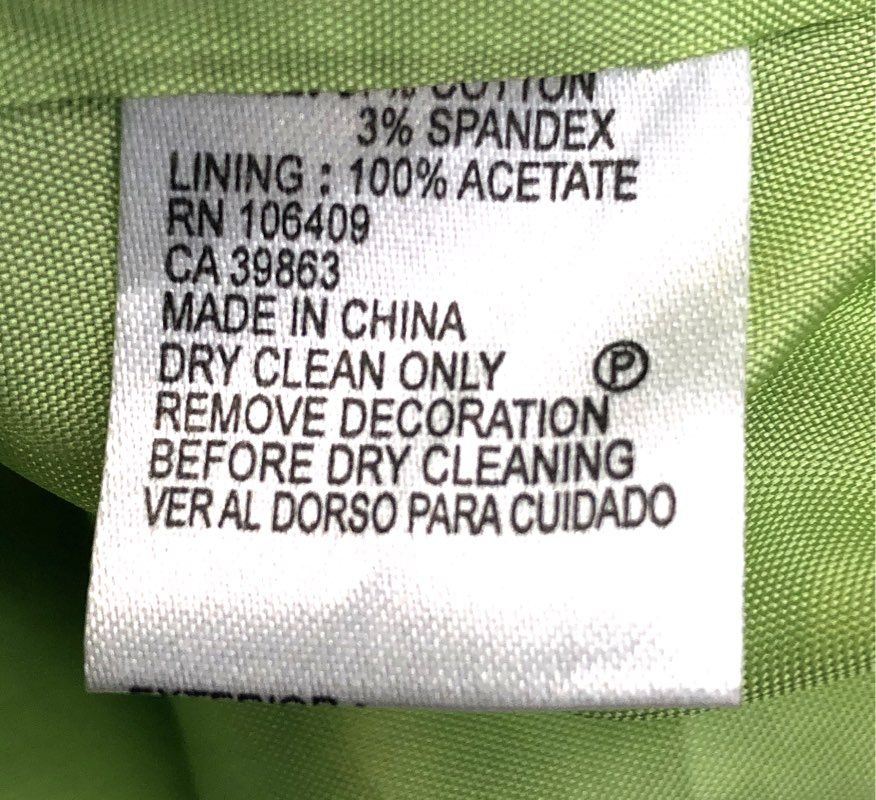 Antonio Melani Women's Lime Green White Cotton Stretch Sheath Dress Sz 4