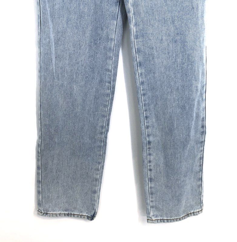 Fashion Nova Women's Tall Breaking Chains Straight Leg Jeans Light Blue Sz 9 NWT
