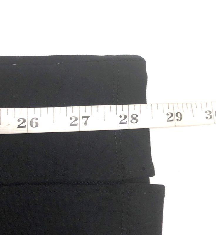 Mango Women's Black Seam Front Split Hem Leggings Trousers NWT Sz XS