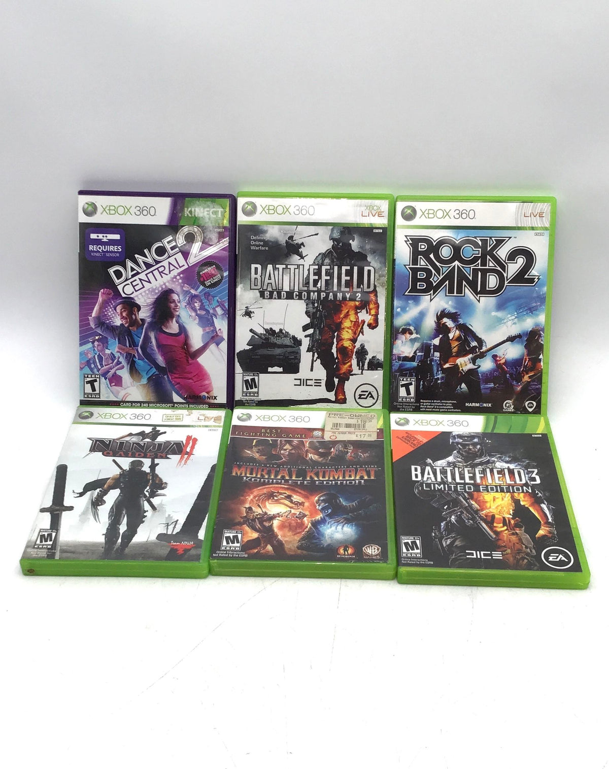 Microsoft Xbox 360 Video Game Lot - Kinectimals, Dance Central 2 And More