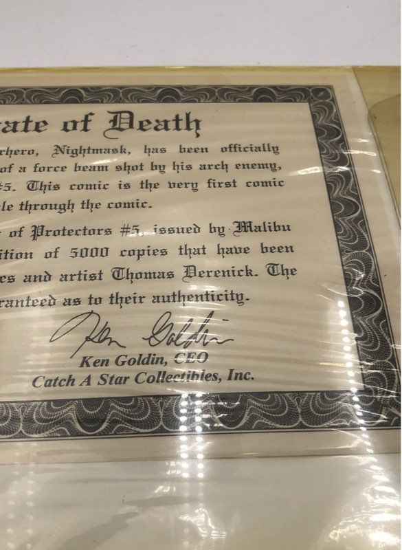 1992 Malibu Protectors #5 Signed Derenick & Jones LE /5000 COA Ken Goldin