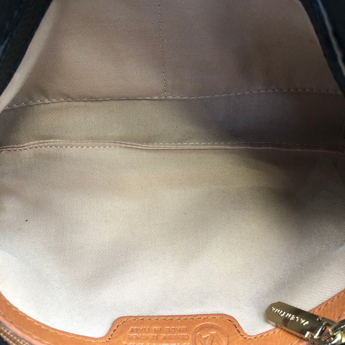 Valentina Black\Brown Pebbled Leather 'Convertible' Satchel Bag (+COA)