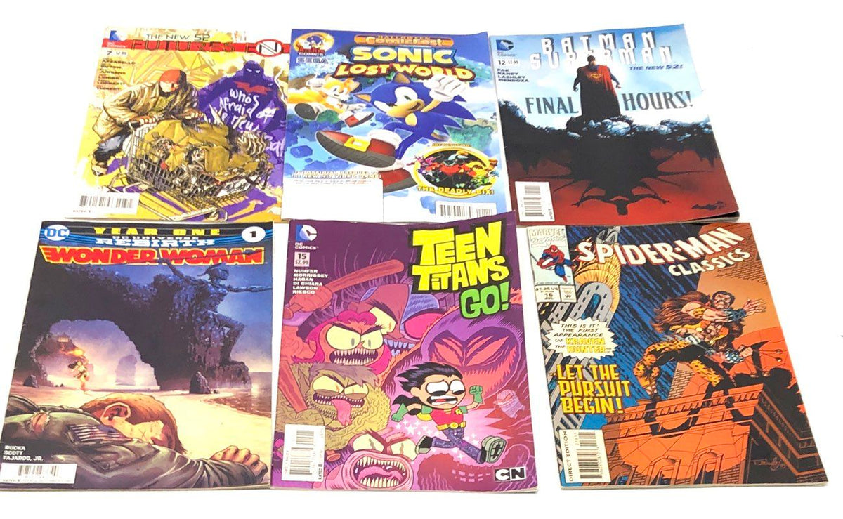 Comic Book Lot Marvel DC Mixed Eras 1980s to Modern 25 Comics