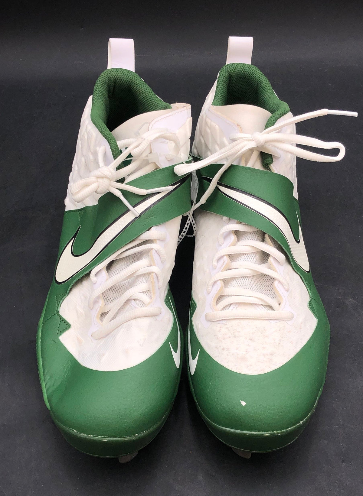 Nike Force Savage Elite 2 Pine Green White Metal Baseball Cleats Men's Size 13