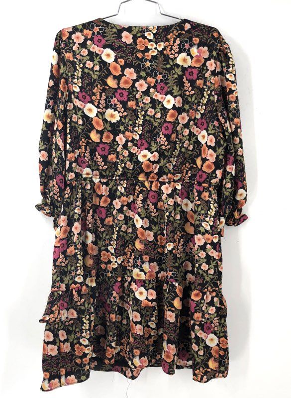 NWT Melonie Women's Multicolor Floral Mini Dress - Size 16