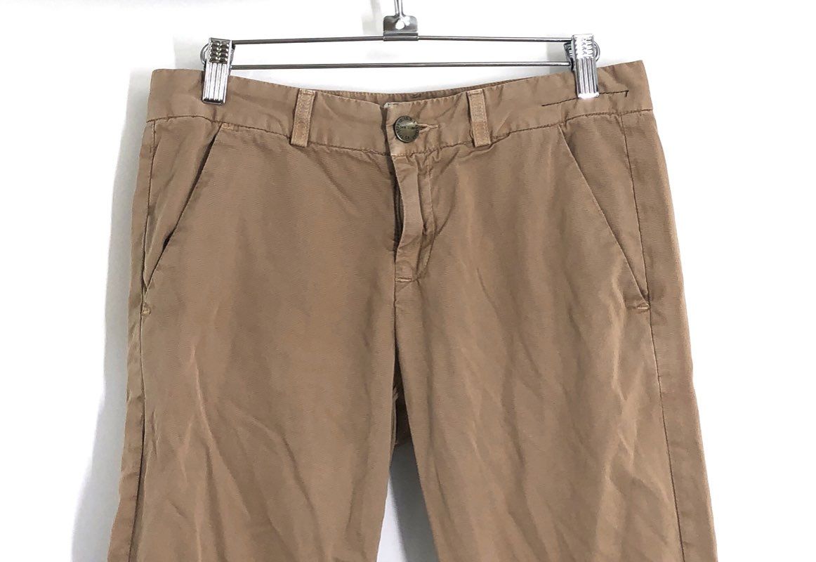 Current/Elliott Women's Ginger The Smart Trouser Low Rise Chino Pants Size 24