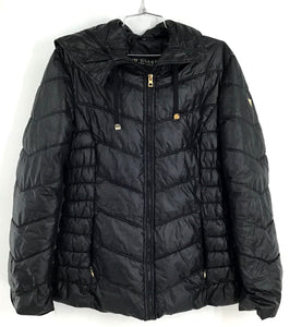 Guess Women's Black Puffer Jacket - Size Large