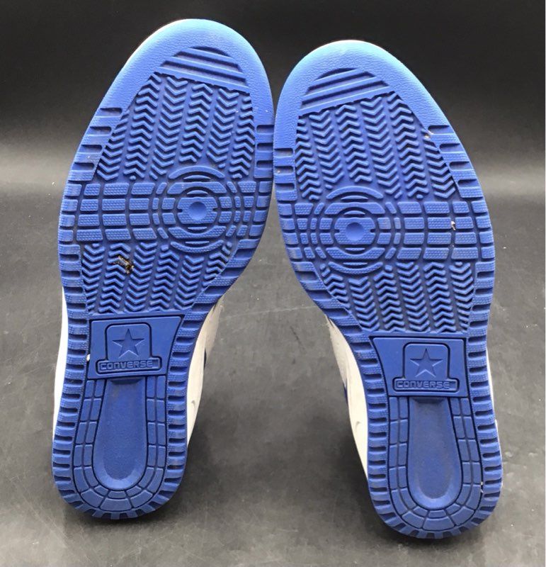 Converse Weapon OX White Laser Blue Low Top Basketball Sneakers Men's Size 12