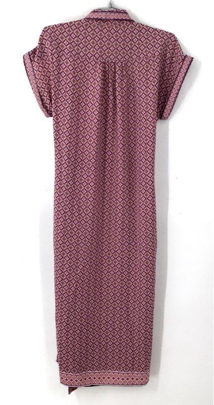 NWT Max Studio Women's Pink Damask Maxi Dress - Size XS