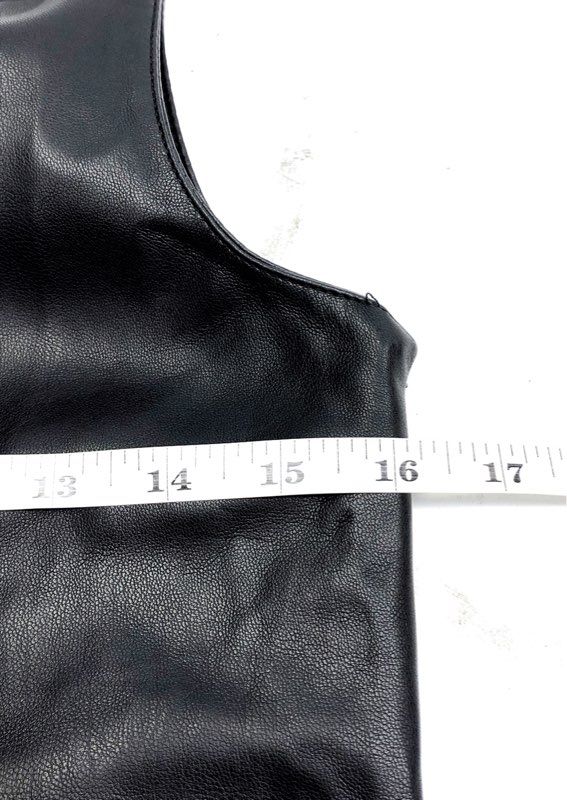 Mango Women's Black Faux Leather Pichi 447Sixties Pinafore Dress NWT Sz XXS