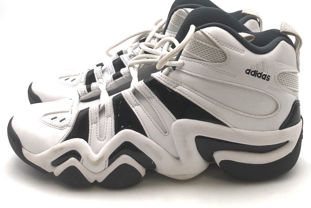 Adidas Crazy 8 White Black Basketball Shoes Men's Size 10.5