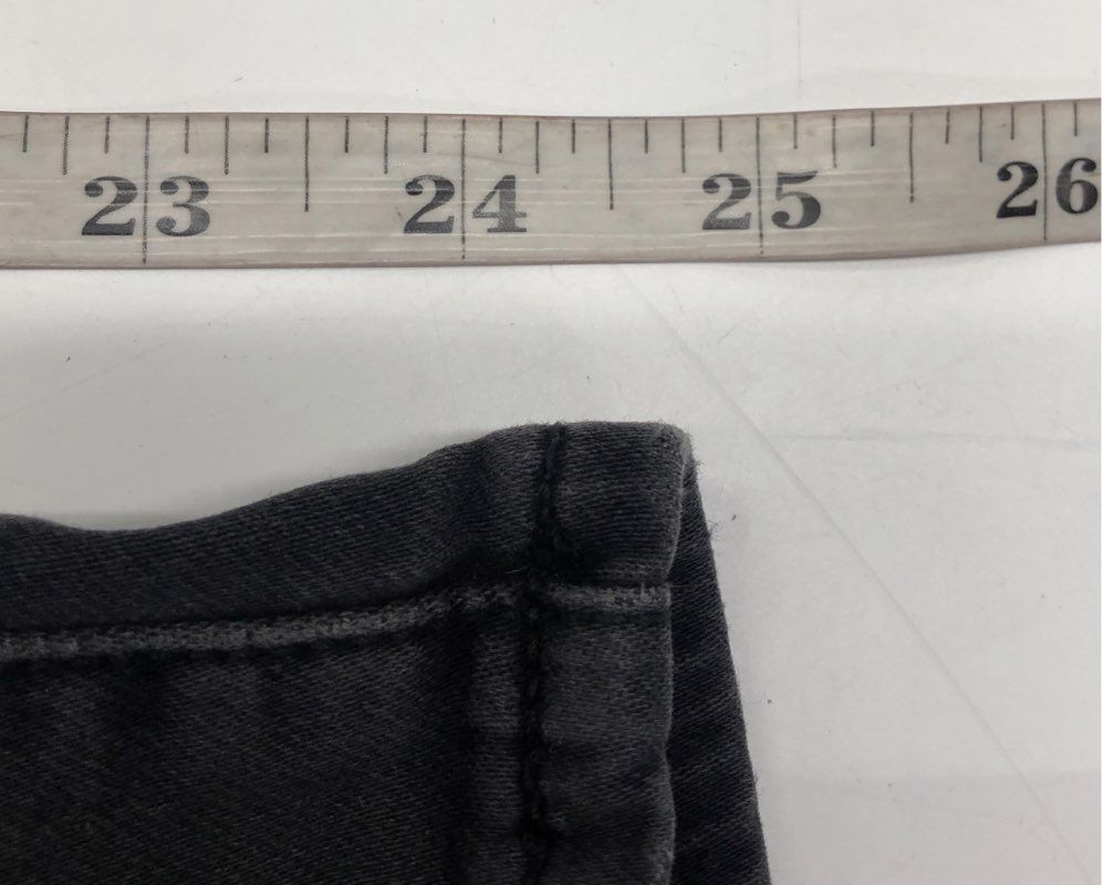 Joe's Jeans Women's Faded Black Frayed Hem Cropped Denim Jeans Sz 27