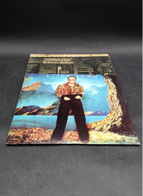 Caribou Elton John Tumbleweed Connection Vinyl Records Lot Of 2