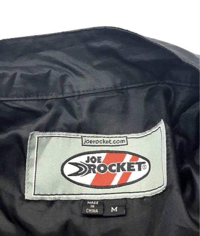 Vintage Y2K Joe Rocket Men's Black Mesh Motorcycle Riding Jacket Padded Sz M