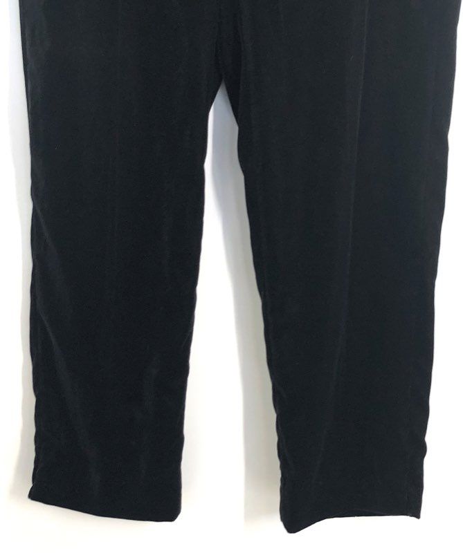 J.Crew Women's Black Italian Velvet Cameron Slim Crop Pants Sz 2 NWT