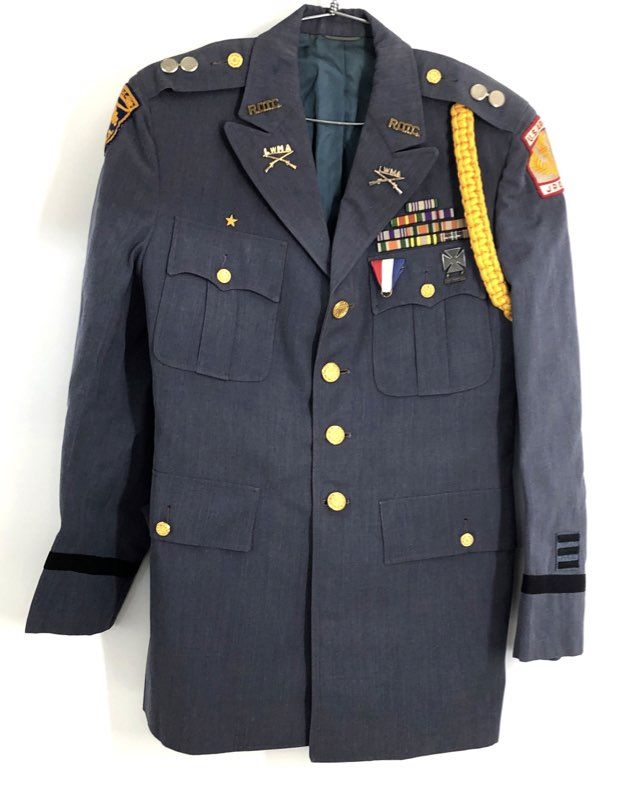 Vintage 80s Thorngate JROTC Lyman Ward Military Academy Dress Coat Sz 38L