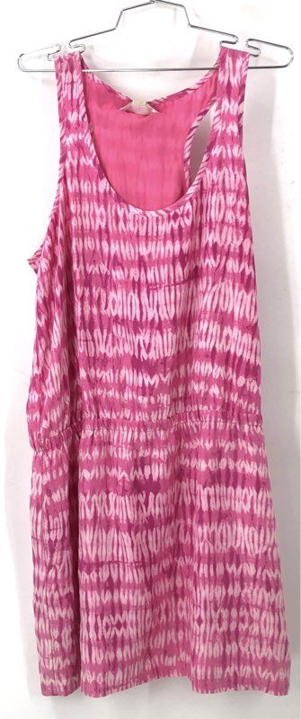 NWT Michael Kors Women's Garden Pink Silk Tank Dress - Size XL