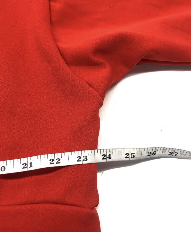 The North Face Women's Red Cropped Sweatshirt Pullover Logo Sz S