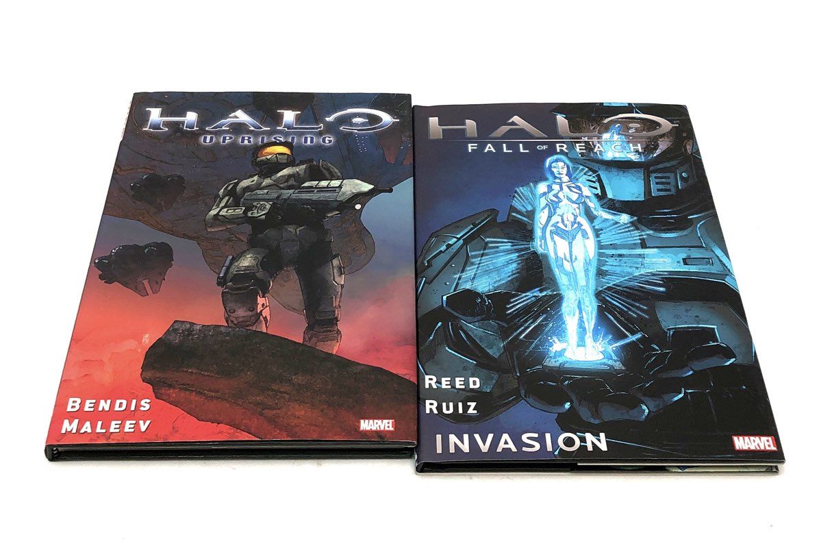 Halo Comic Lot Marvel Fall of Reach Uprising 4 Hardcover Softcover Books
