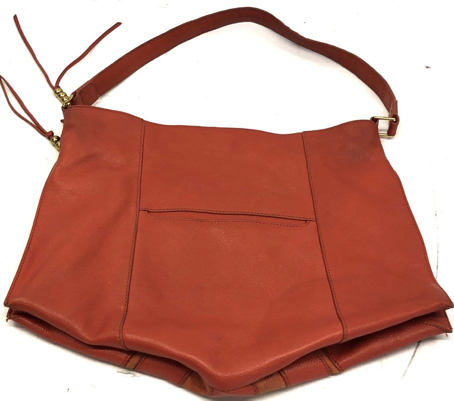 Hobo The Original Burnt Orange Leather Shoulder Bag Purse Lot of 2