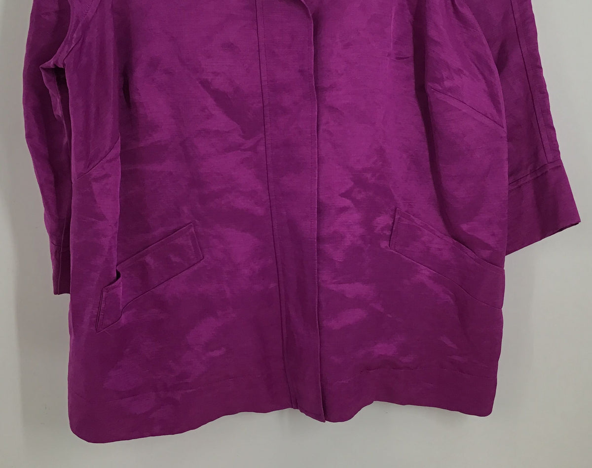 Charter Club Women&#39;s Purple Full-Zip Jacket - Size 2X