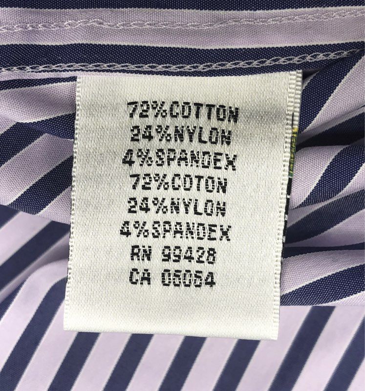 Bugatchi Men's Lavender Striped Shape Fit Button Down Shirt Sz S NWT