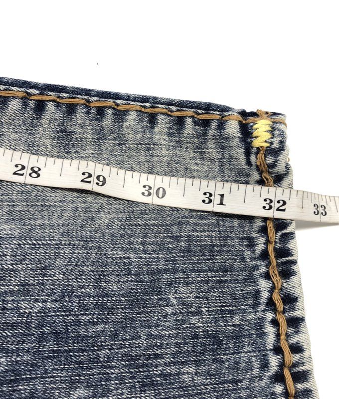 True Religion Men's Rocco Flap Super T Relaxed Skinny Jeans Med Wash NWT 42x32