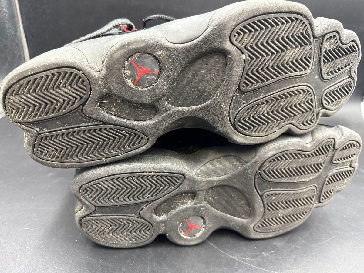 Nike Jordan 6 Rings Black Anthracite Fire Red Basketball Sneakers Size 12 COA