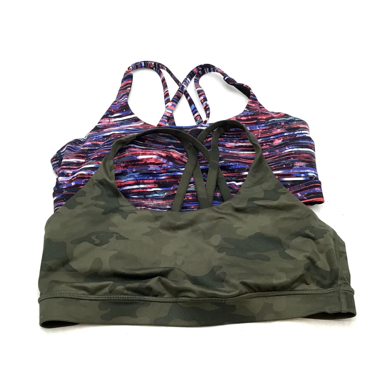 Lululemon Camouflage Sports Bra - Size 10 Lot Of 2