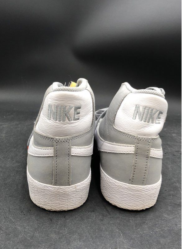 Nike Men's SB Zoom Blazer Mid Gray White Athletic Shoes - Size 9.5