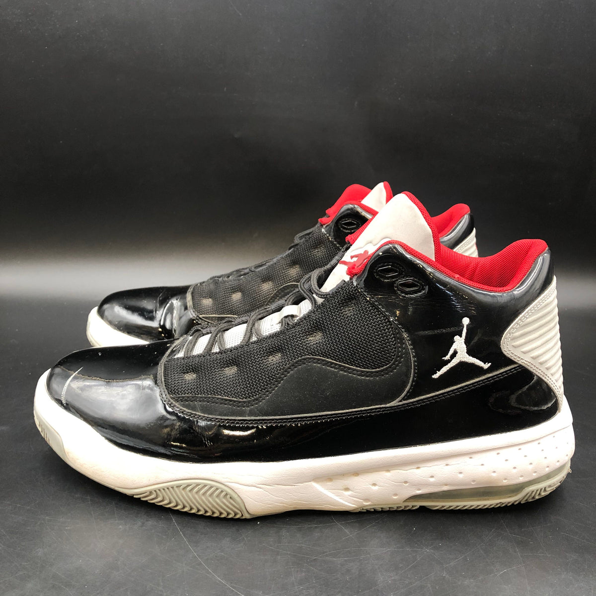 Nike Air Jordan Max Aura 2 Men's 'Black Cement' Sneakers-Size: 12 (+COA)