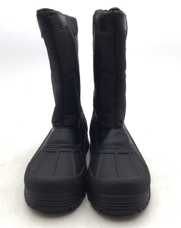 Thermolite Men&#39;s Black Round Toe Mid-Calf Snow Boots - Size 7