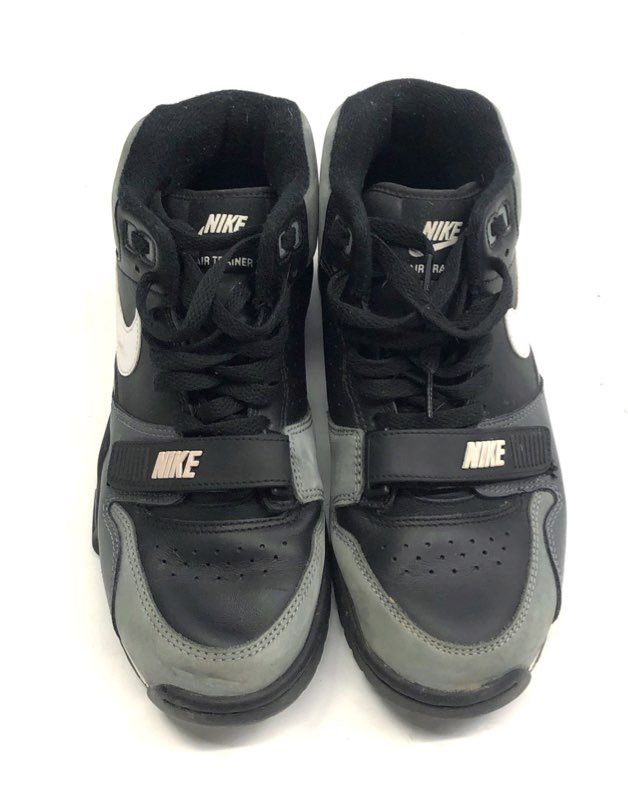 Nike Air Trainer 1 Black White Dark Grey Mid Top Sneakers Size 7.5