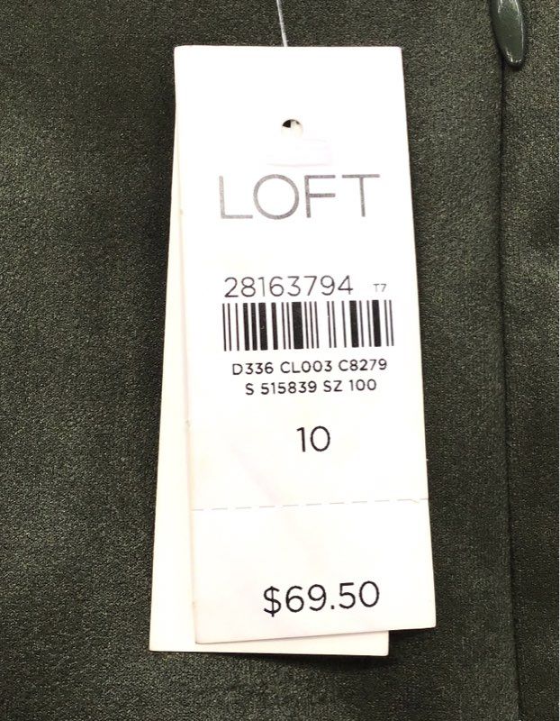 NWT Loft Women's Green Mini Skirt - Size 10