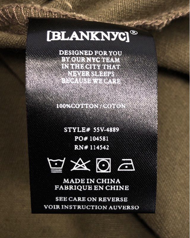 [BLANKNYC] Women's Green Camo Cotton Utility Jacket Full Zip Snap Sz XS