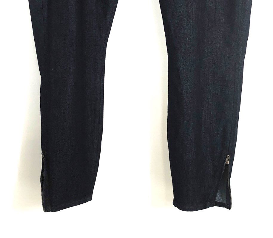 C. Wonder Women's Indigo Skinny Ankle Jeans Zip Hem Stretch NWT Sz 32