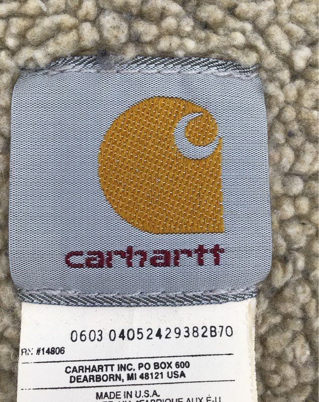 Carhartt Men&#39;s Tan Sherpa Lined Full-Zip Vest - Size Large