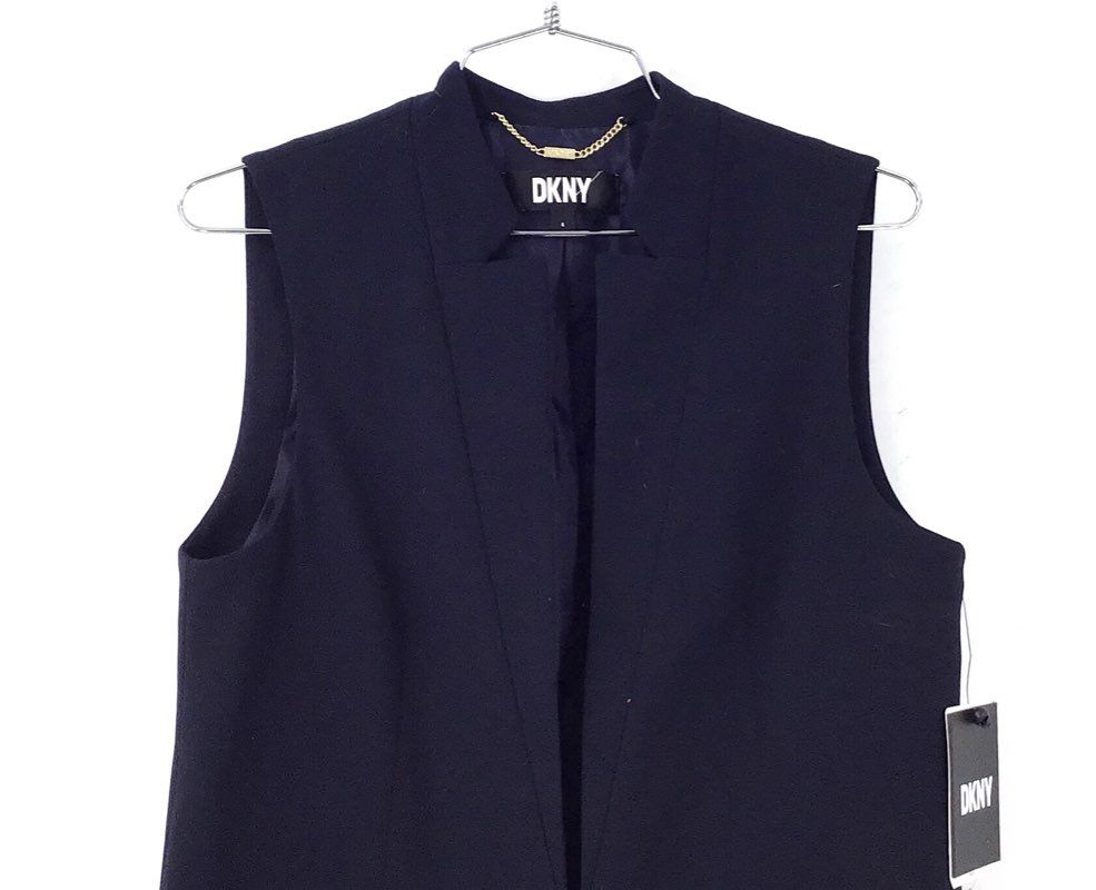 NWT DKNY Women's Navy Vest - Size 4