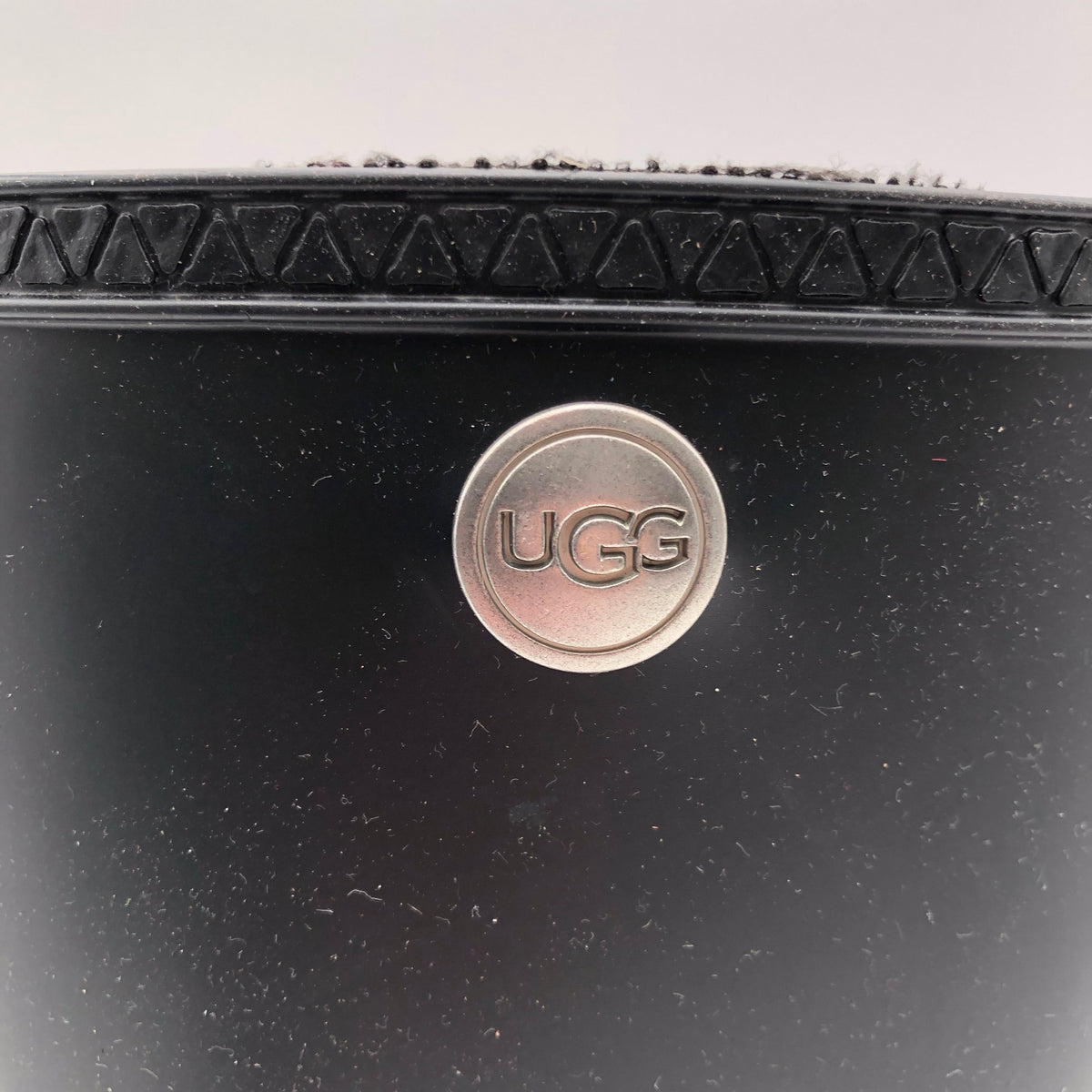 UGG Women's Premium Knee-High Black Rubber Rain Boots - Size 8