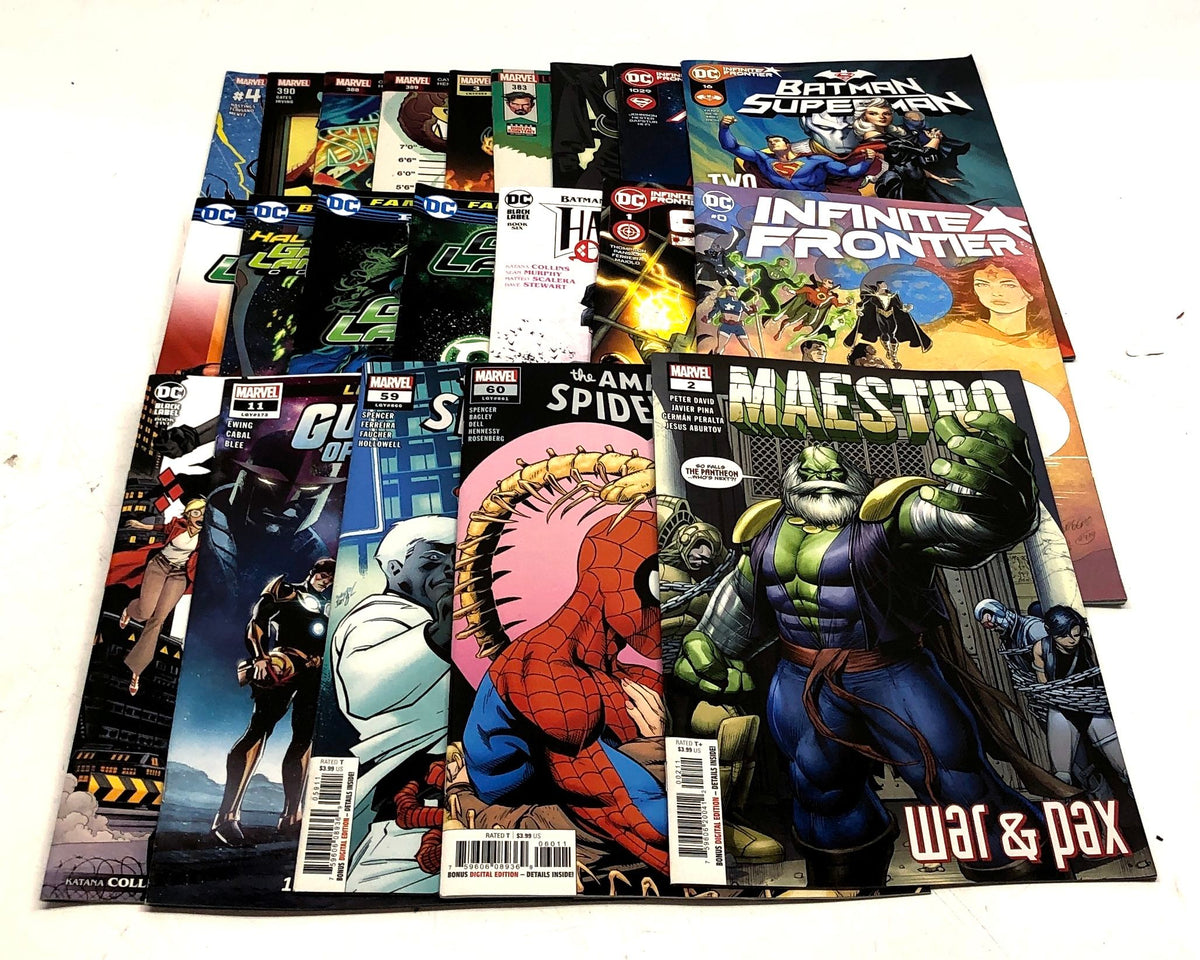 Comic Book Lot Marvel DC Modern Age Superhero Mixed Titles 21 Comics