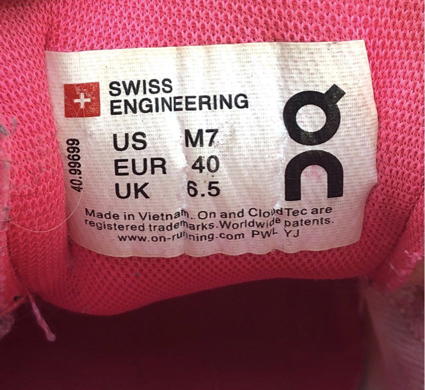 On Cloud X Rose Rock Pink Men's Athletic Running Shoes Size 7