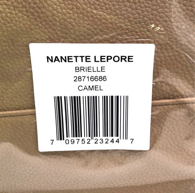 NWT Nanette Lepore Camel Tote Purse With Crossbody Bag