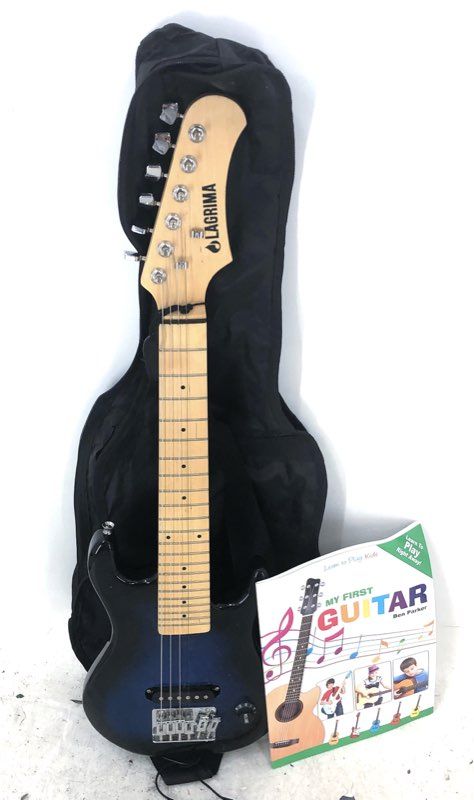 Lagrima 6-String Electric Guitar Student Starter Kit Blue Burst w/ Gig Bag