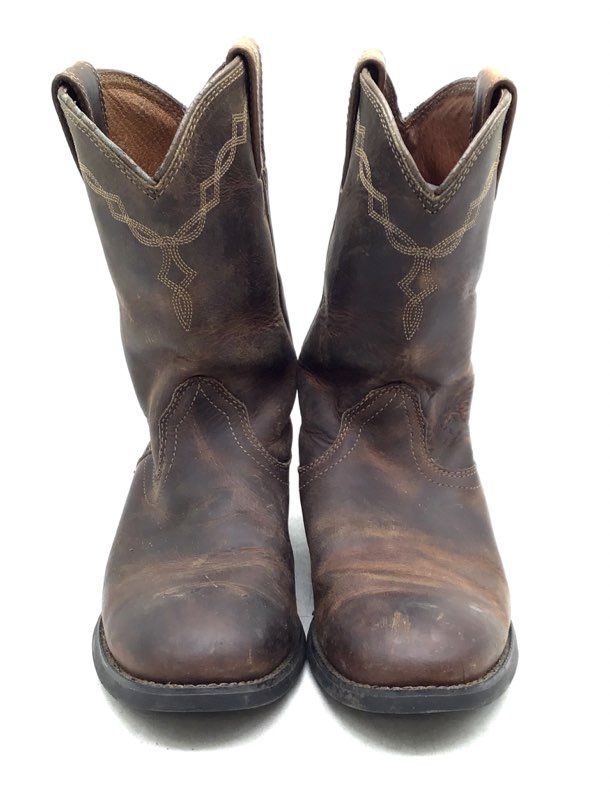Ariat Women's Heritage Roper Brown Leather Western Boots - Size 8B