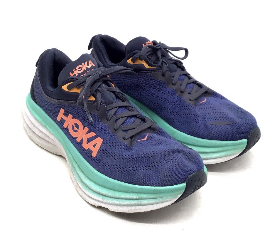 Hoka One One Women's Bondi 8 Blue Athletic Shoes - Size 10