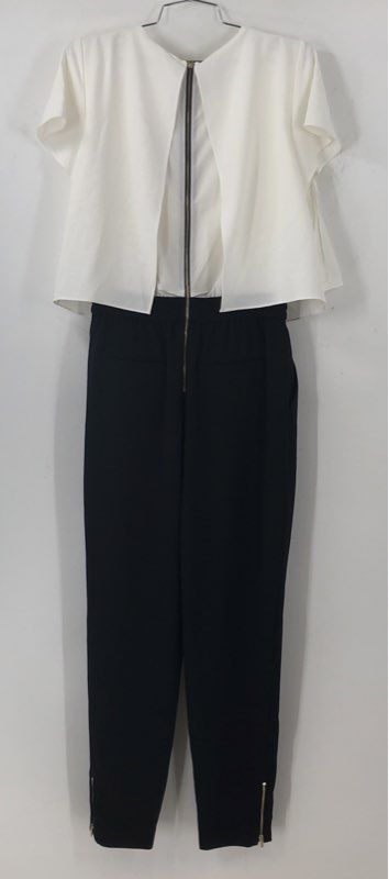 NWT Ted Baker Women's White Black Jumpsuit One-Piece - Size 2