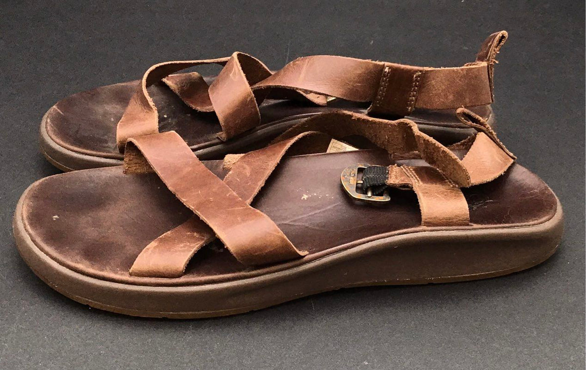 Chaco Men&#39;s Wayfarer J106647 Brown Strappy Sandals - Size 9