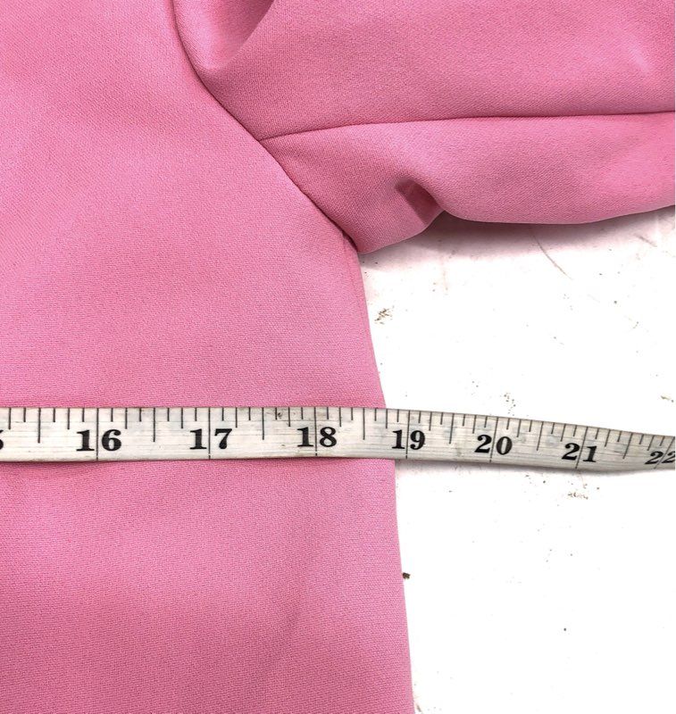 Gianni Bini Women's Pink Jemma Blazer Ruched 3/4 Sleeve Open Front NWT Size 2