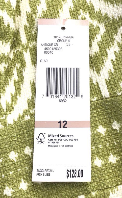 NWT Jones New York Women's Green White Geometric Cotton Sheath Dress - Size 12